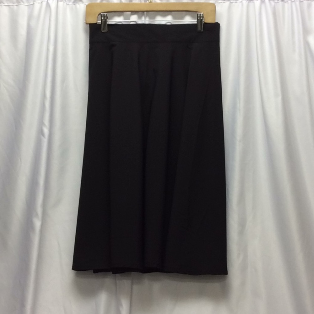Black Chiffon Swing Skirt